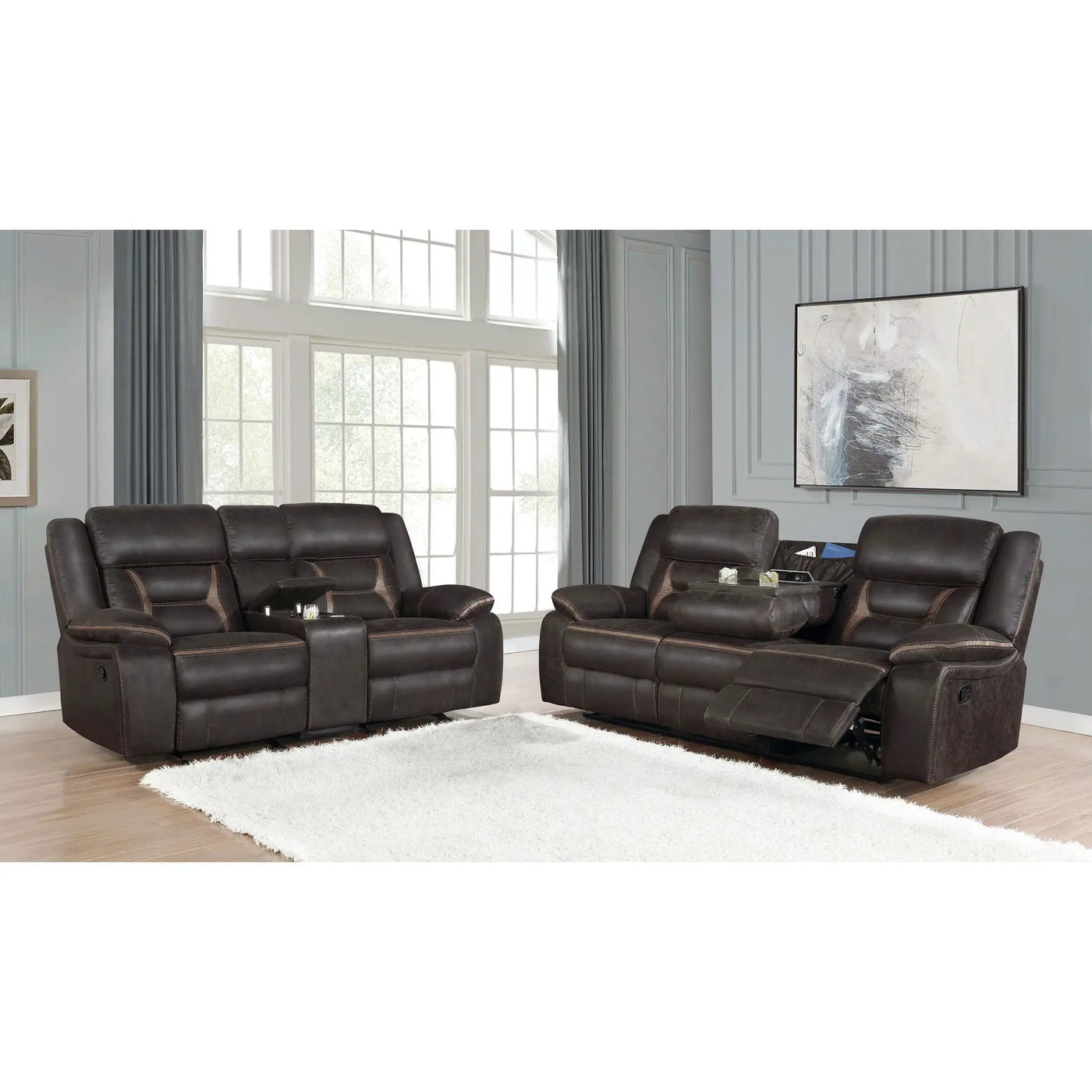 Brazelton - Pillow Top Arm Motion Living Room Set by HouseOfZazla