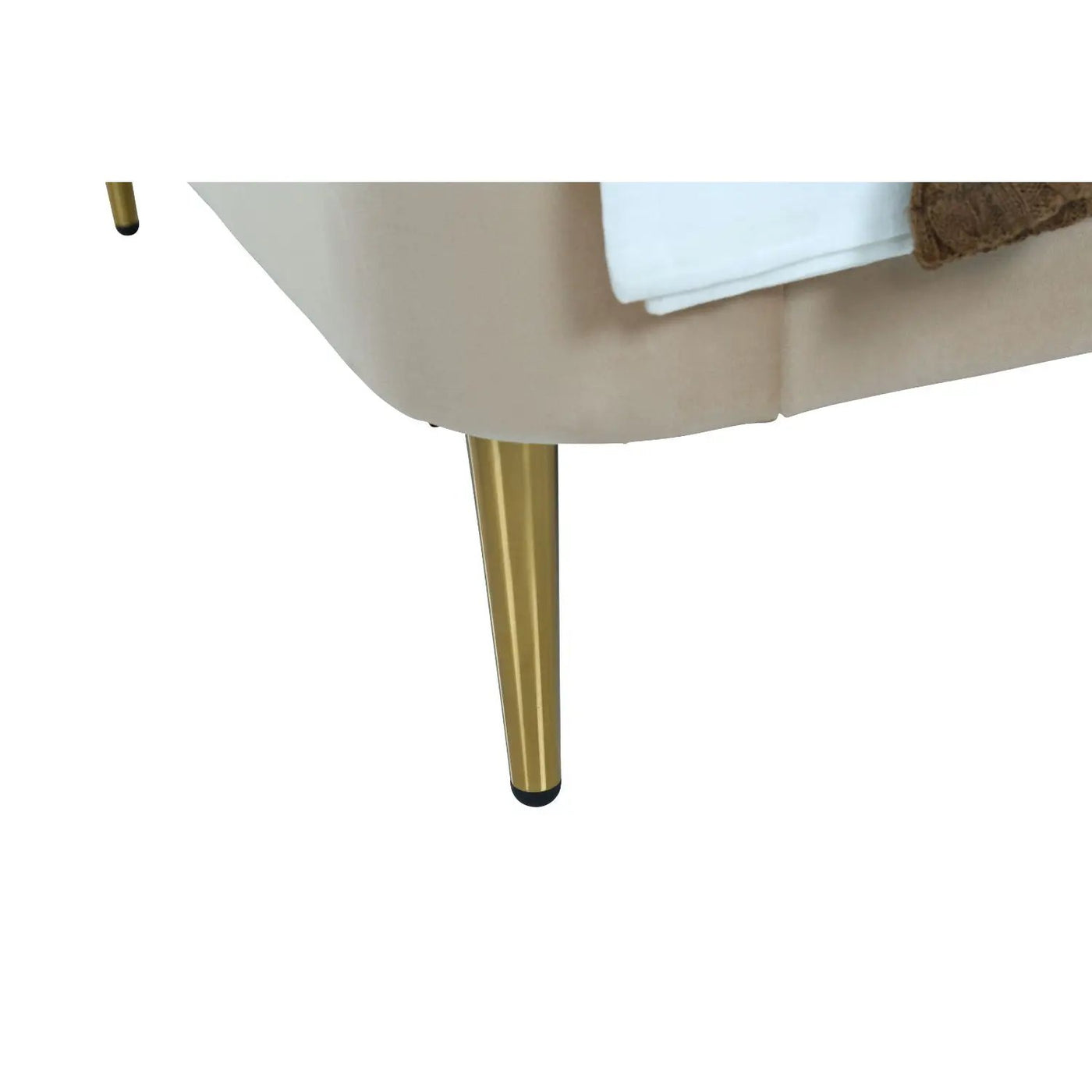 Mid-Century Modern Upholstered Bed With Curved Headboard by HouseOfZazla