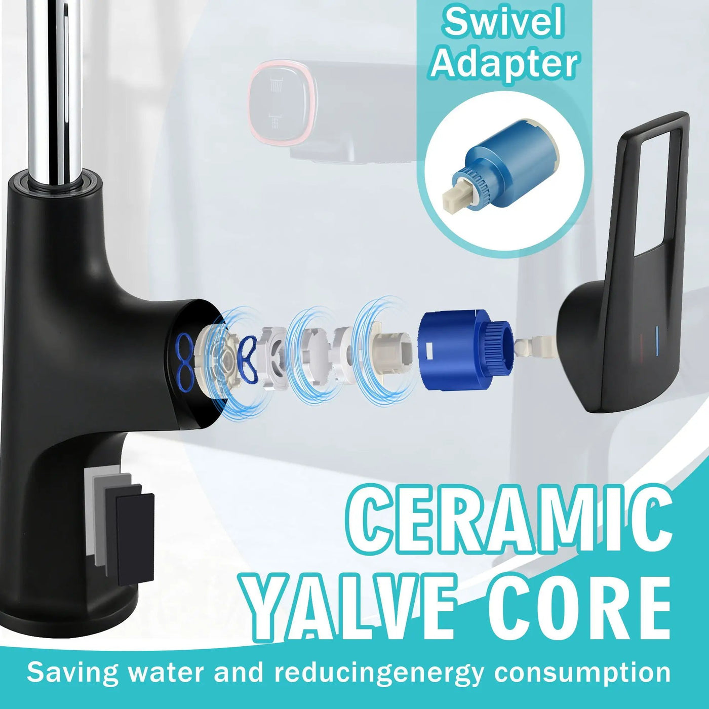 Pull Down Vessel Faucet With Lift Spout & Dual Spray Modes by HouseOfZazla