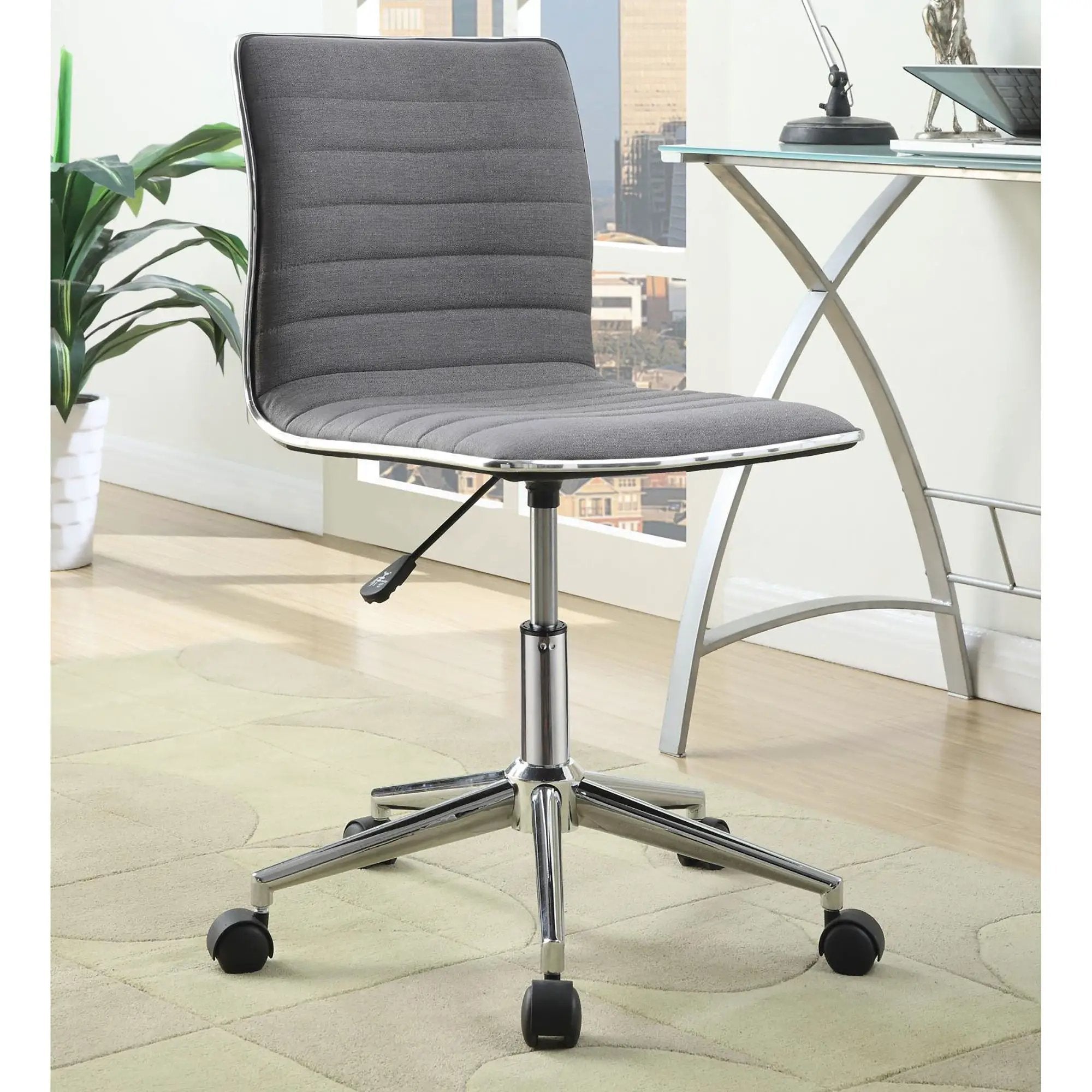 Armless Office Chair, Adjustable Height by HouseOfZazla