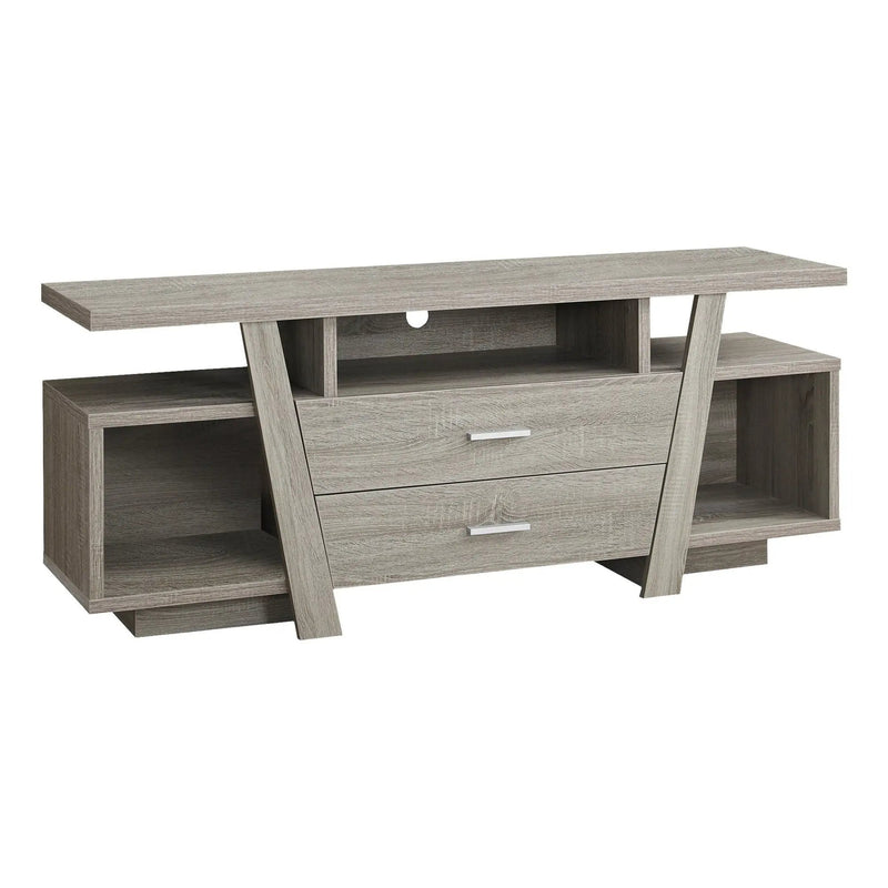 TV Stand Console Media Entertainment Center with Storage Drawers - Taupe by HouseOfZazla