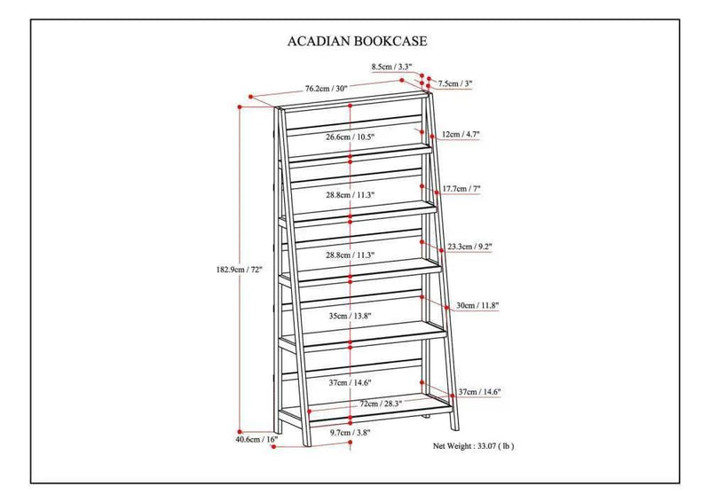 Acadian - Handcrafted Wide Bookcase by Unique Piece Furniture