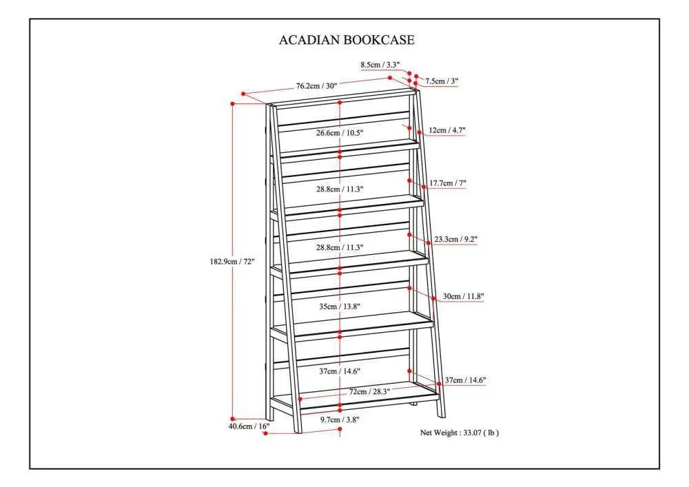 Acadian - Handcrafted Wide Bookcase by HouseOfZazla
