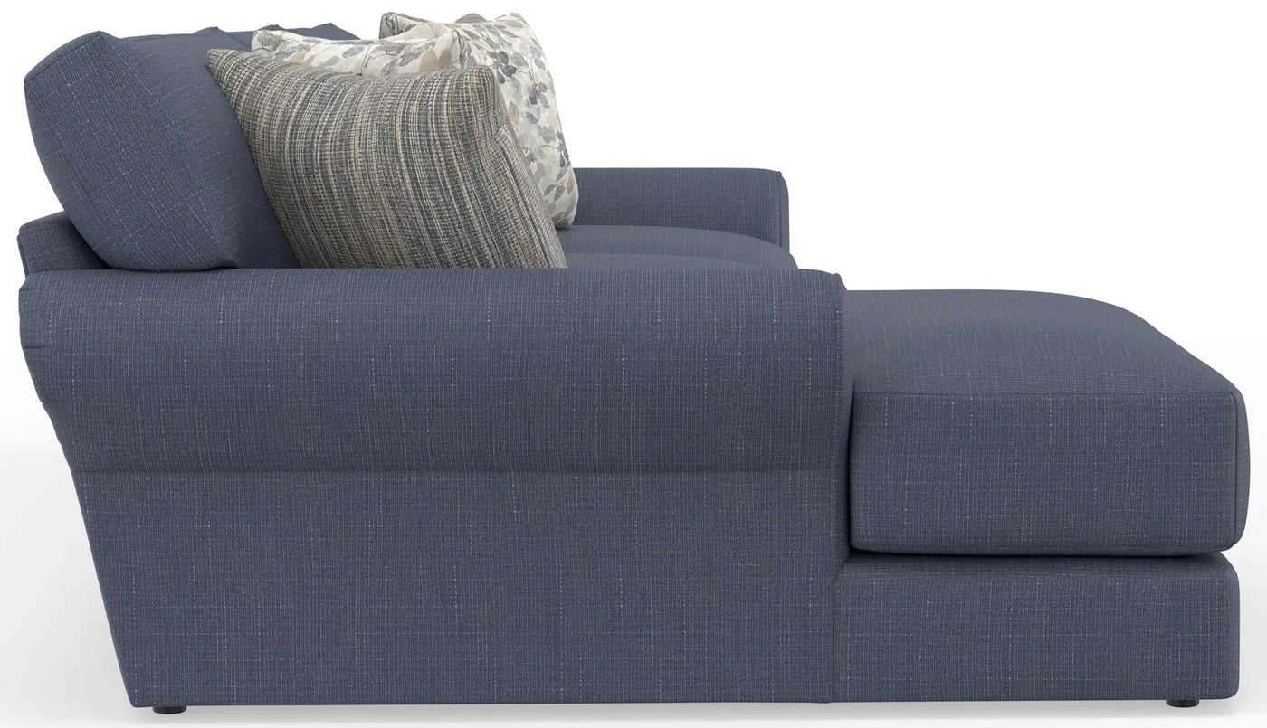 Cape May - Sofa Chaise With Comfort Coil Seating And 5 Accent Pillows Included by Unique Piece Furniture
