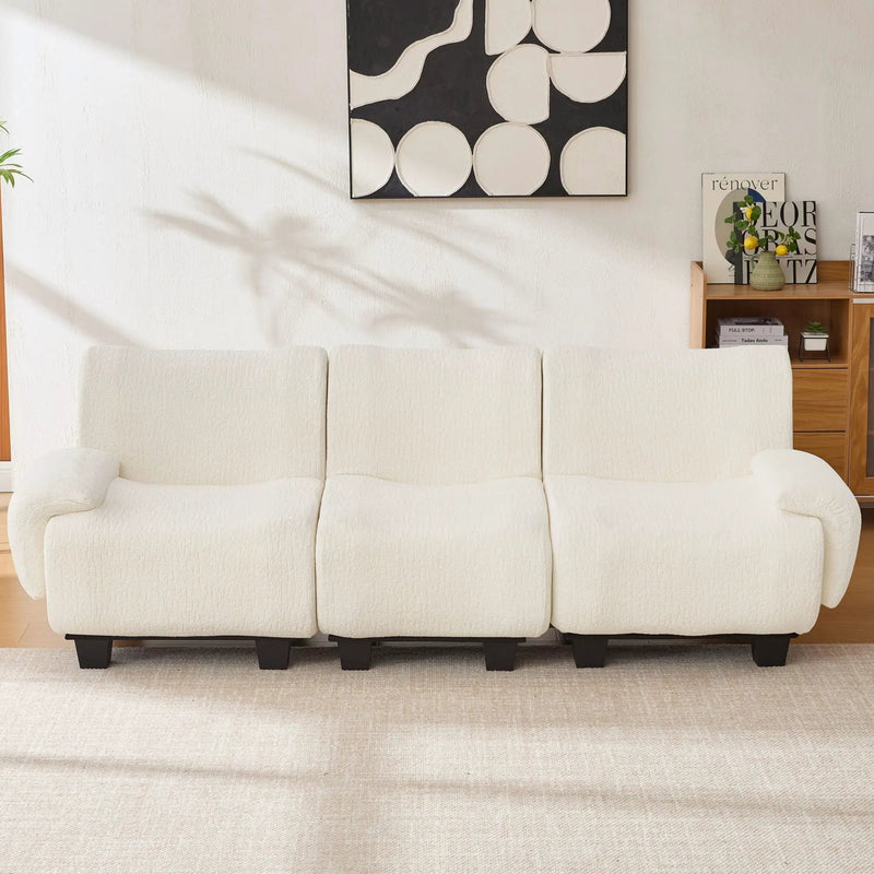 3 Seater Sofa Couch With Curved Armrests by Unique Piece Furniture