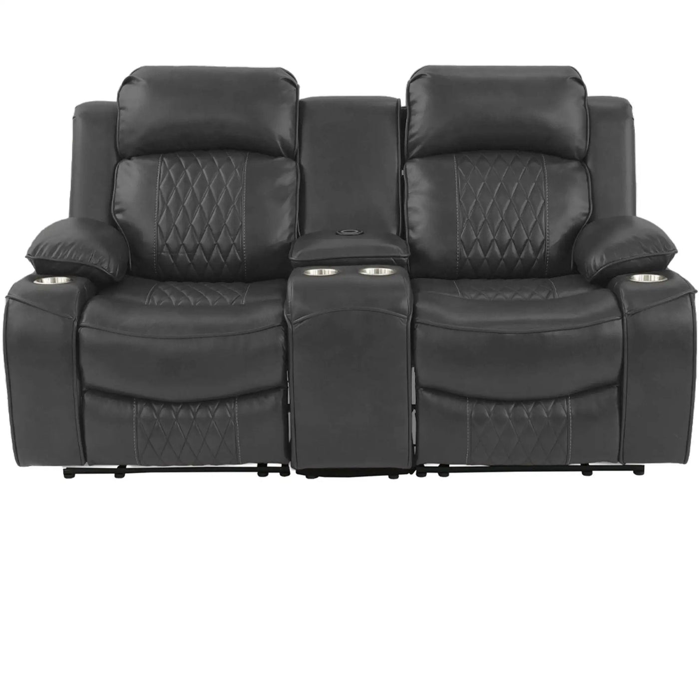 Power Motion Living Room Set With USB Port, Adjustable Headrest, Cup Holder by HouseOfZazla
