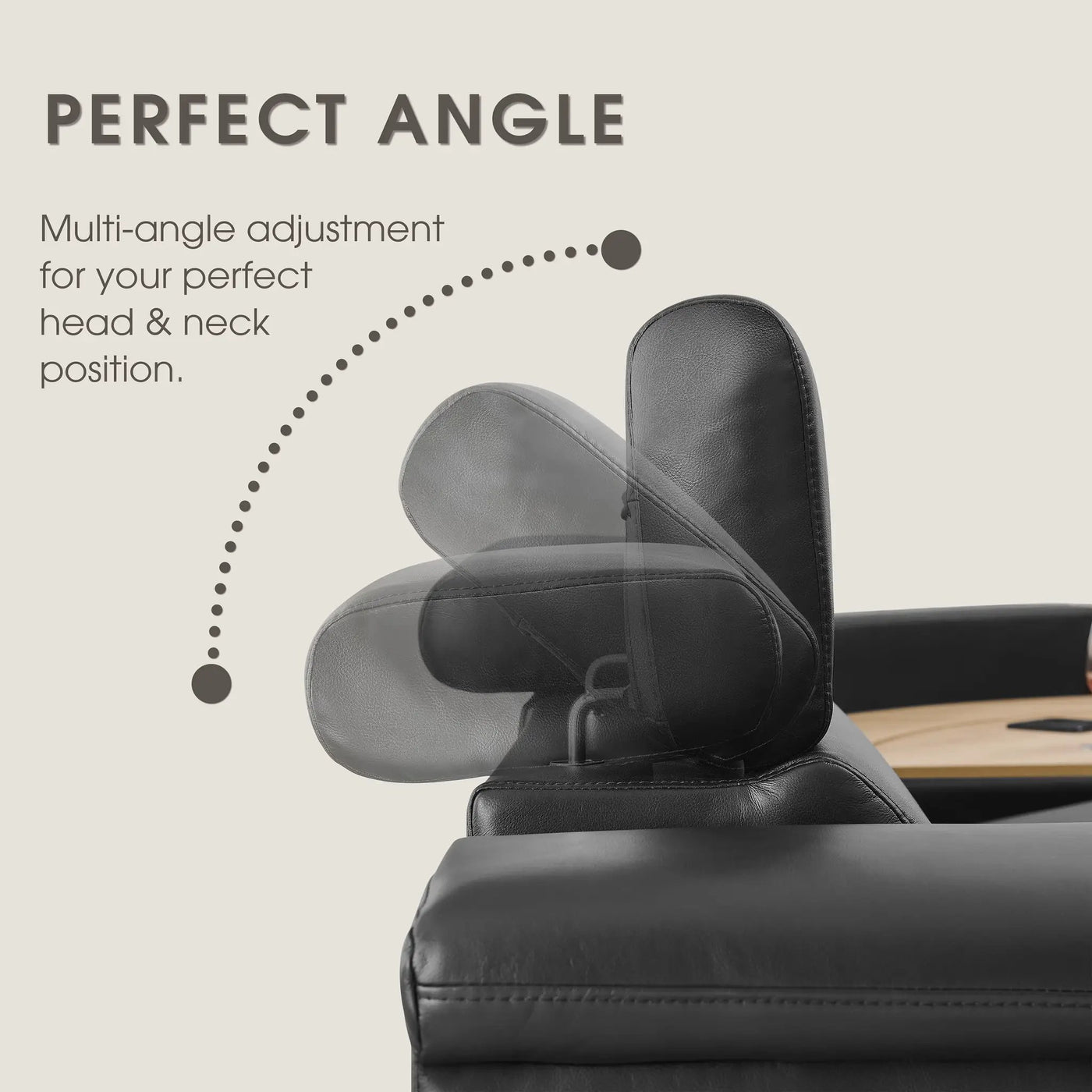 5-Seater Air Leather L-Shaped Powered Recliner Sofa Set with Motorized Lift Cabinet by HouseOfZazla