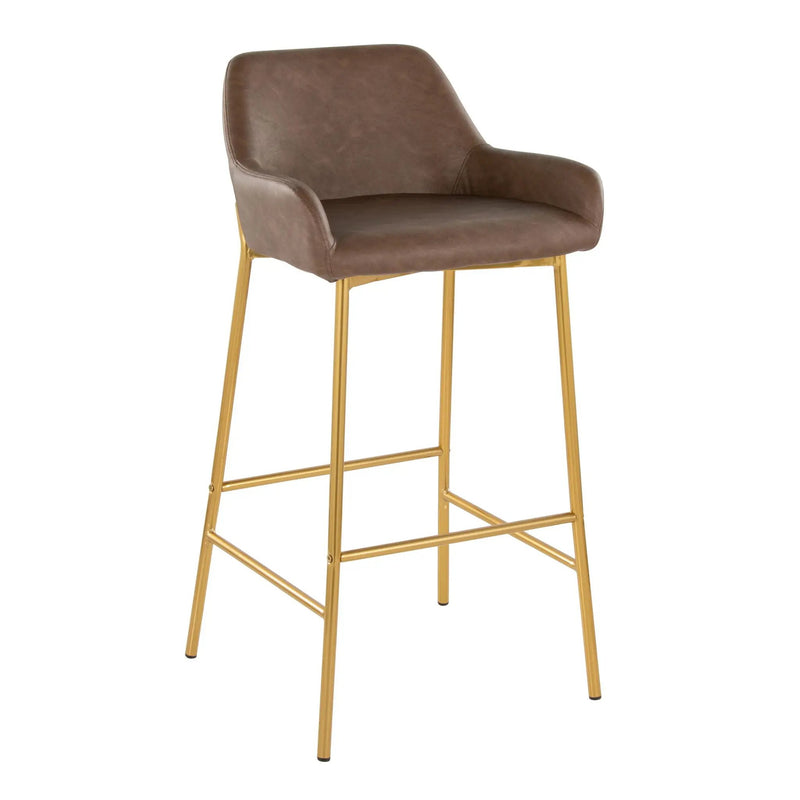Daniella - Contemporary / Glam Fixed Height Bar Stool (Set of 2) by HouseOfZazla