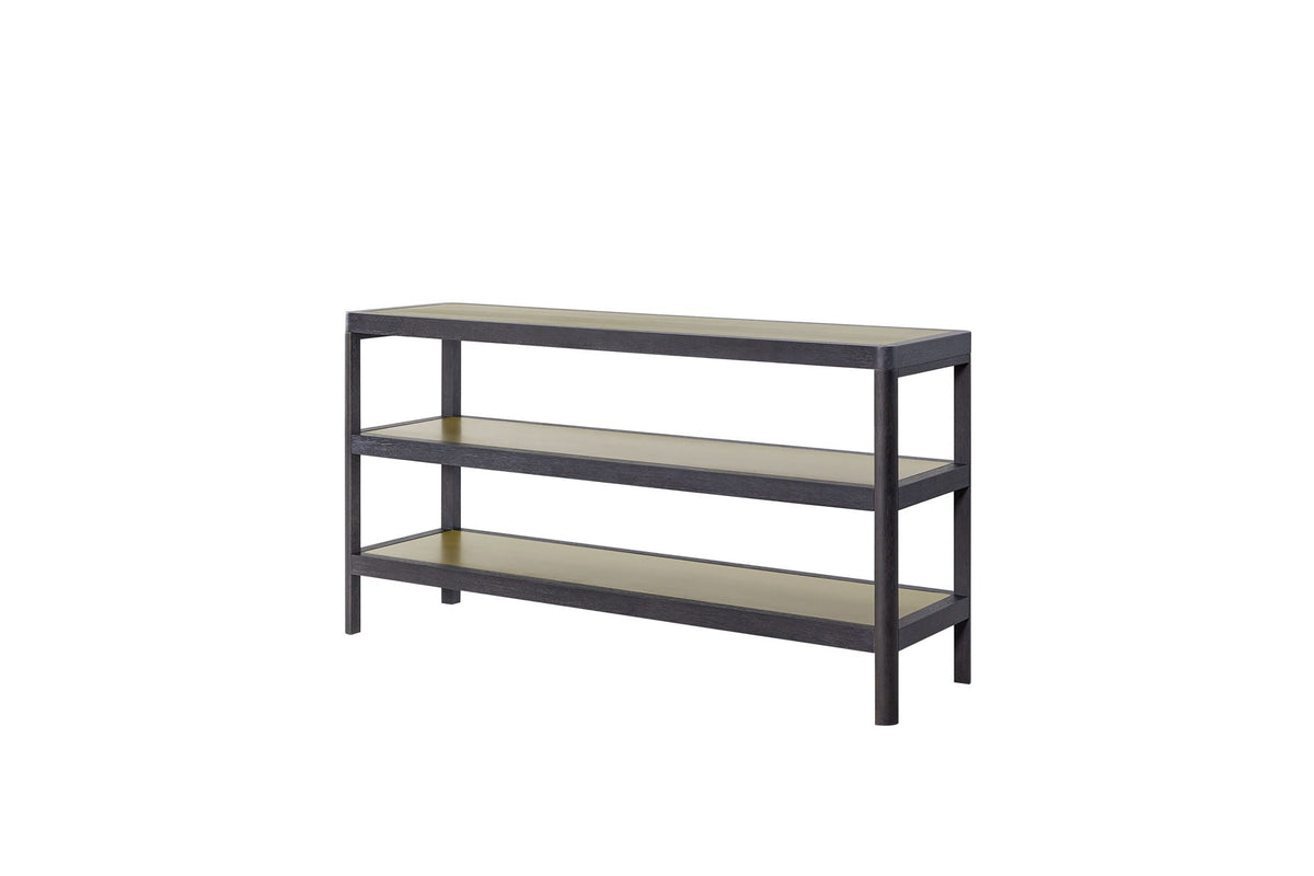 Console Table With Metal Insets - Black, photo 3 of 5