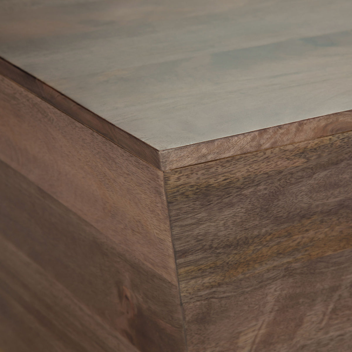 Handcrafted Square Coffee Table with Brass Trim - Multiple Finishes, photo 16 of 36