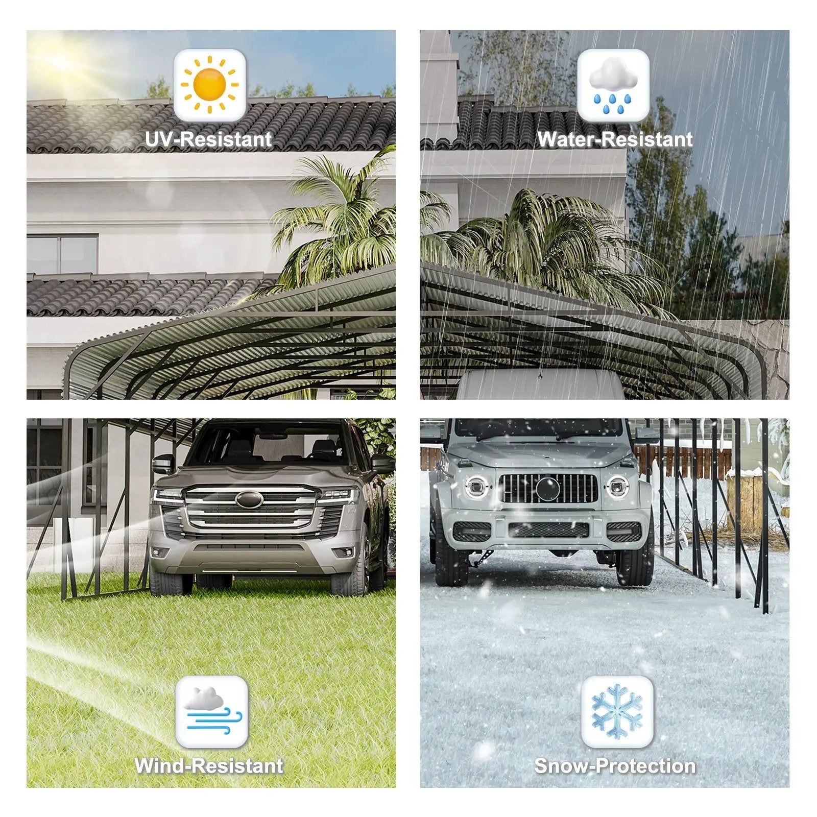 Heavy Duty Carport Canopy 20'X30' by HouseOfZazla