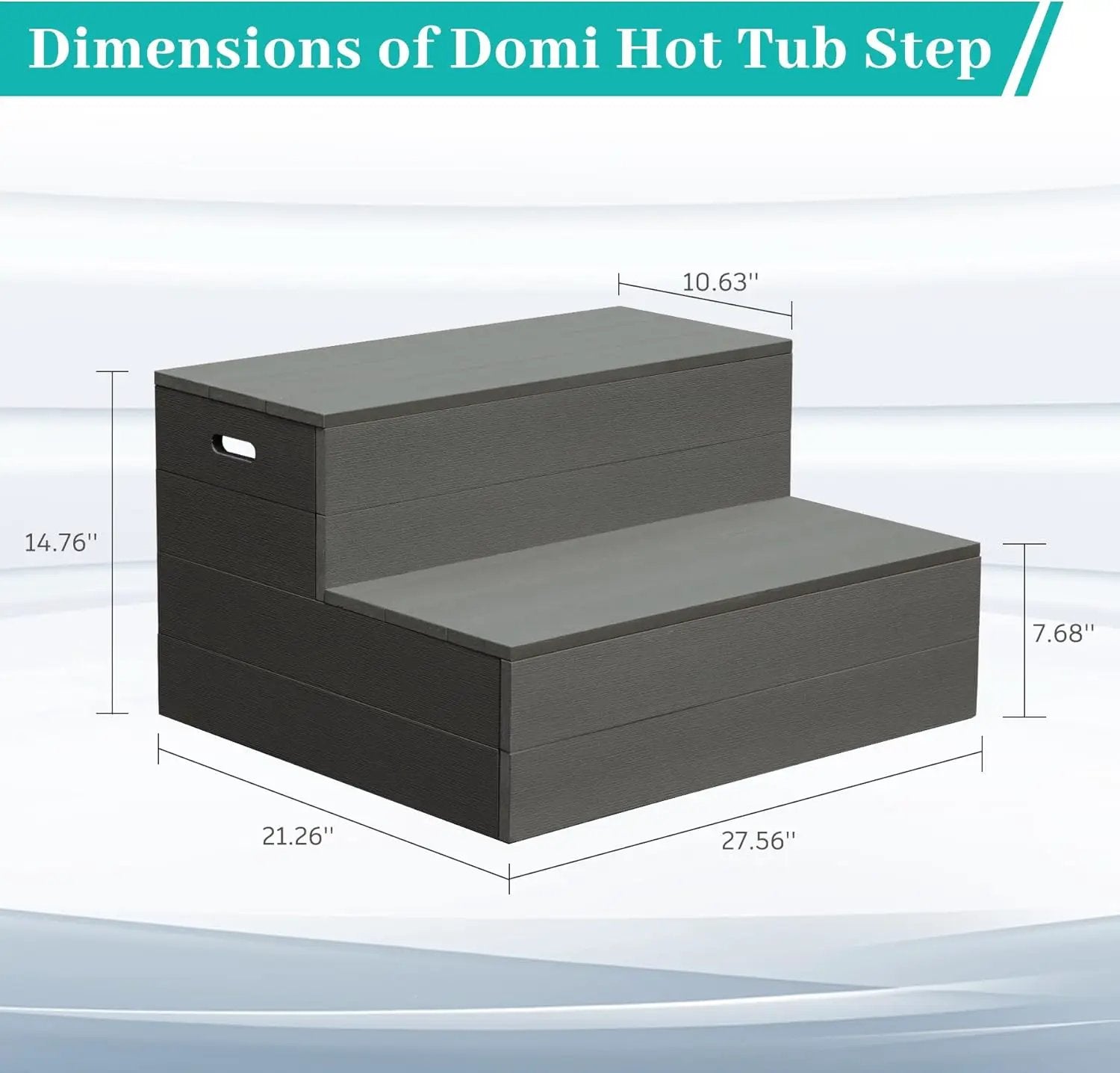 Hot Tub Steps, Universal Spa & Hot Tub Step, Heavy Duty Aluminum Spa Steps by HouseOfZazla