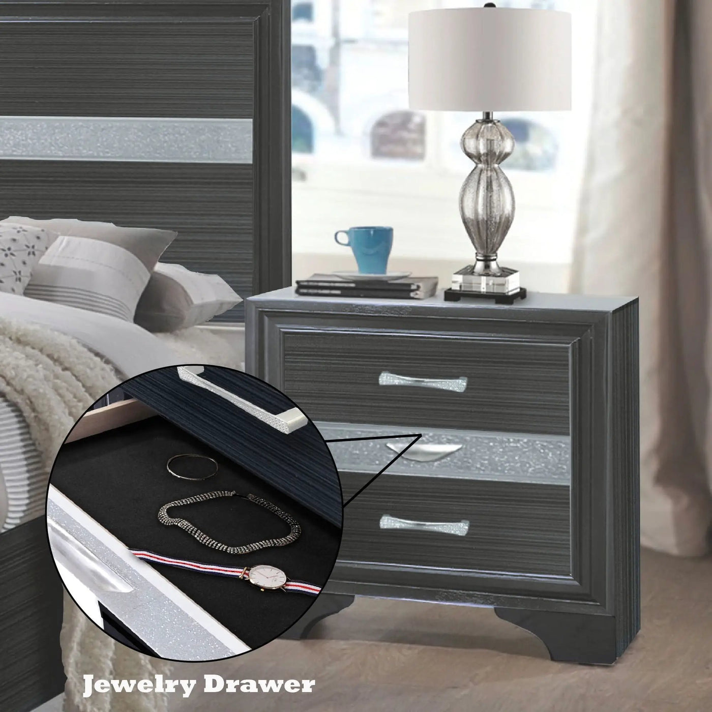 Naima - Chic Design Nightstand by HouseOfZazla