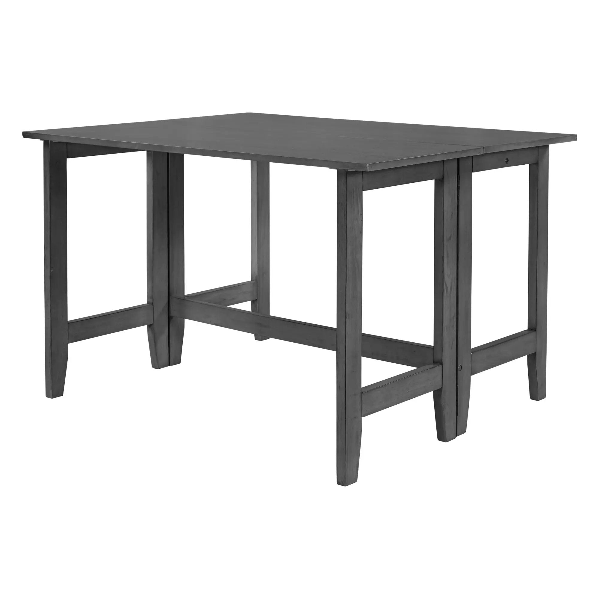 TOPMAX Farmhouse Wood Extendable Dining Table with Drop Leaf by HouseOfZazla