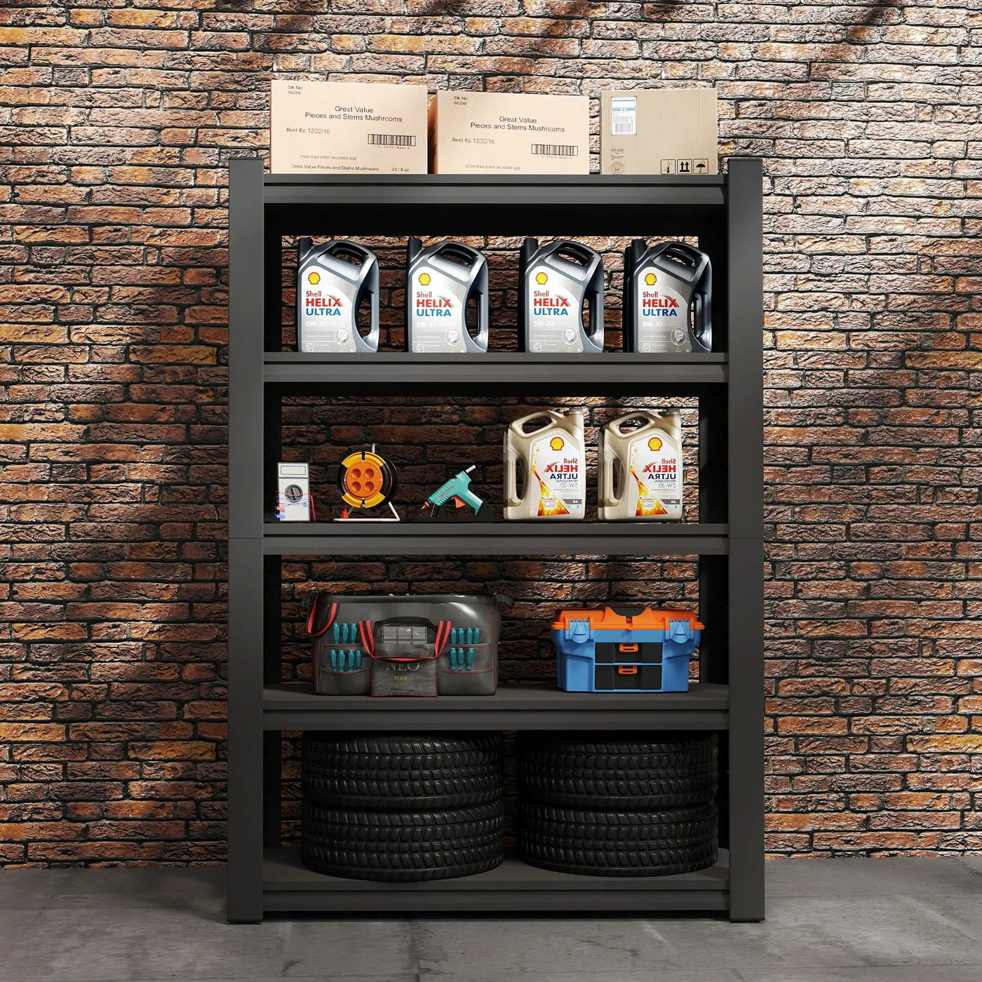 5 Tier Heavy Duty Shelving Unit Adjustable Shelving Units by HouseOfZazla