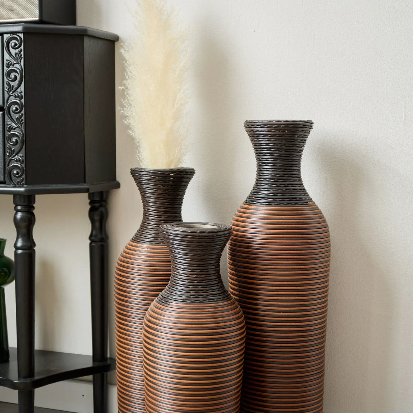 Classic And Neat Floor Vase, High Independent Flower Stand (Set of 3) by HouseOfZazla