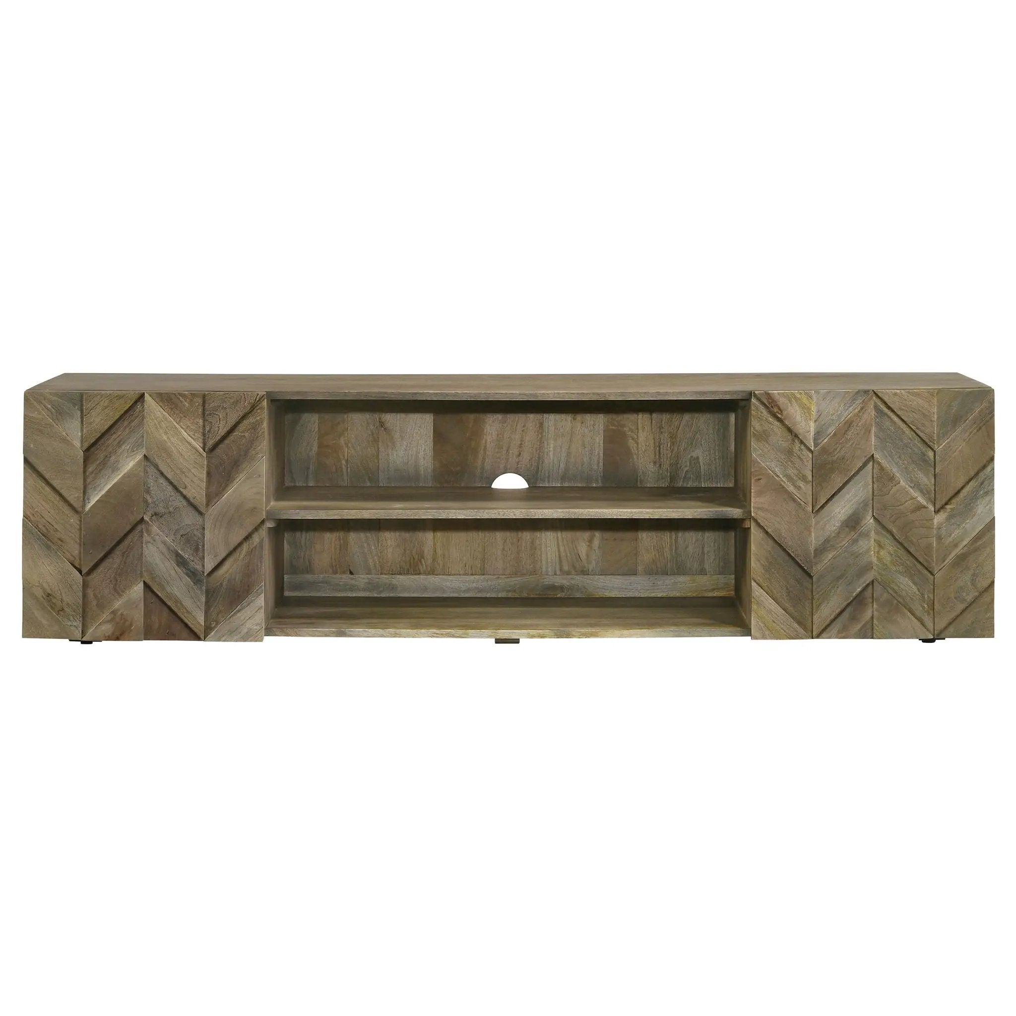 Jessie - 2 Door TV Stand - Brown by HouseOfZazla