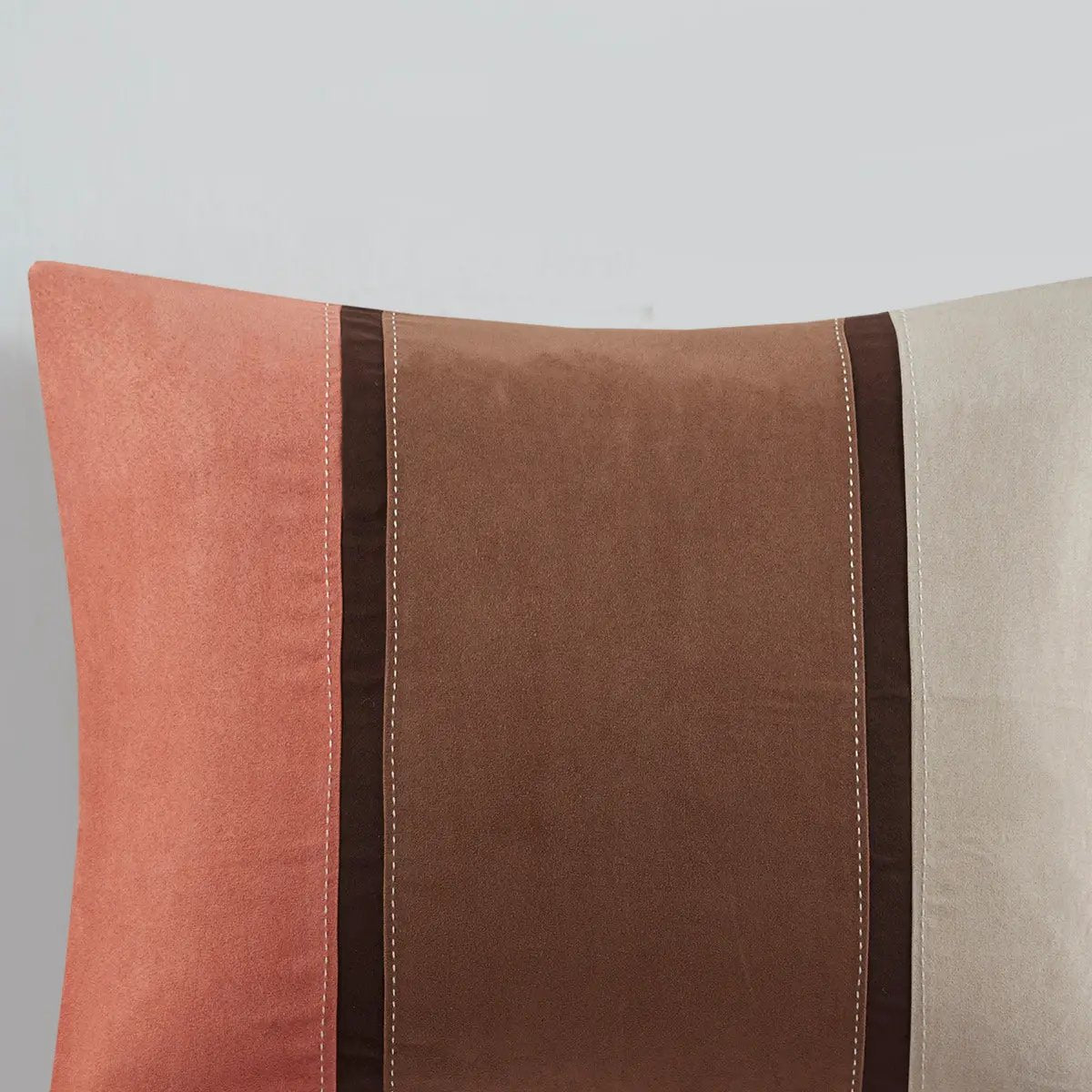 7 Piece Faux Suede Comforter Set - Coral King by HouseOfZazla