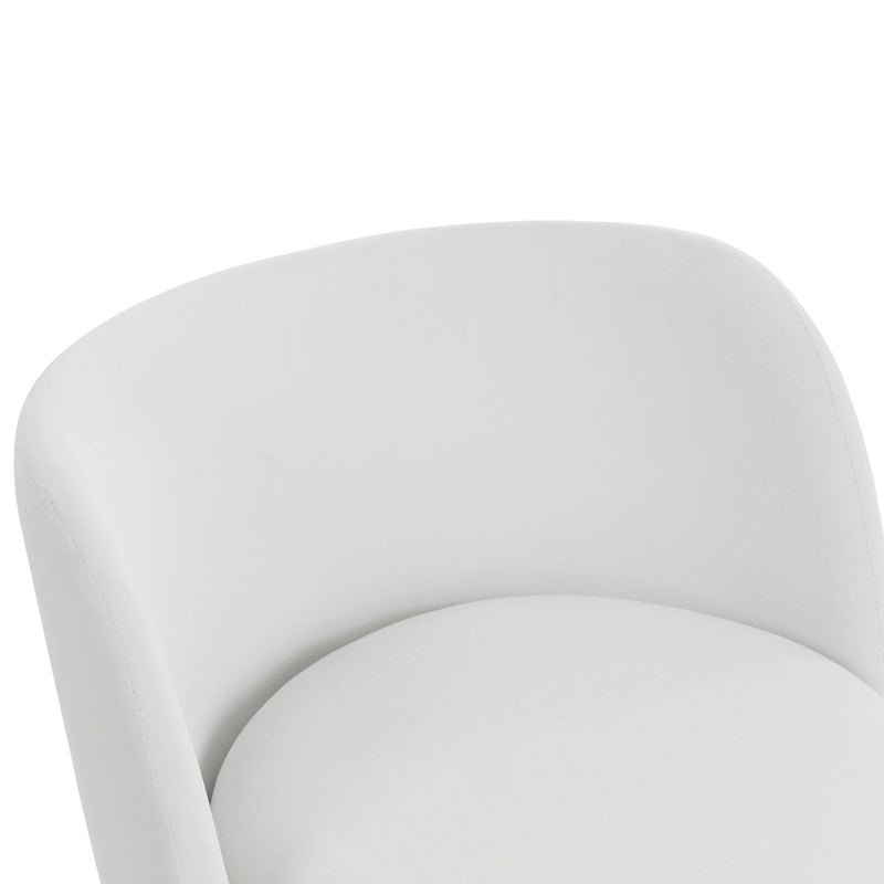 Barrel Chair With Built In Storage, 360° Swivel - Beige by HouseOfZazla