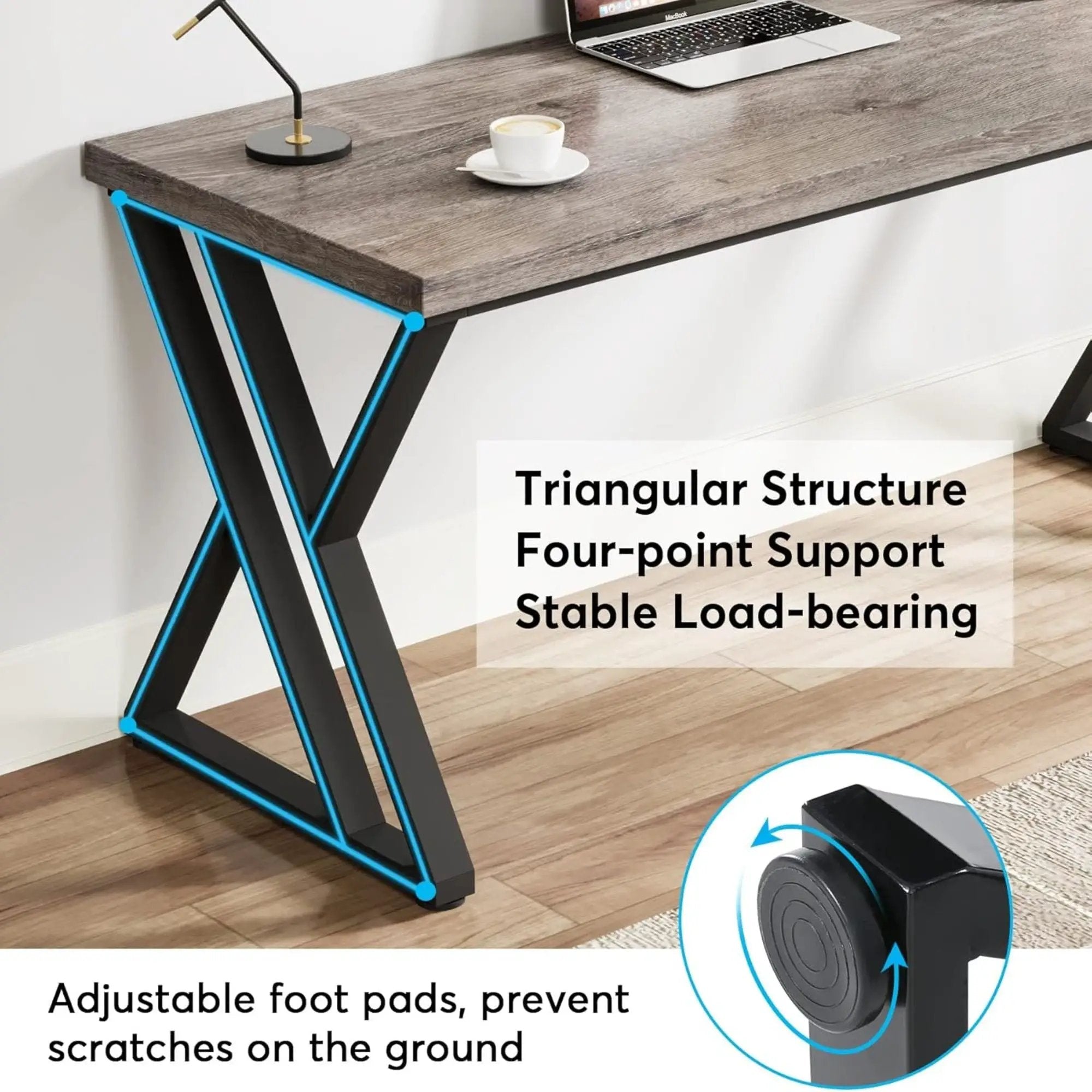 Writing Desk With Z-Shaped Legs