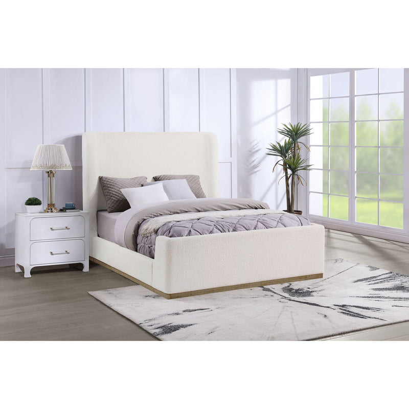 Vindra - Queen Sleigh Bed - Cream by HouseOfZazla