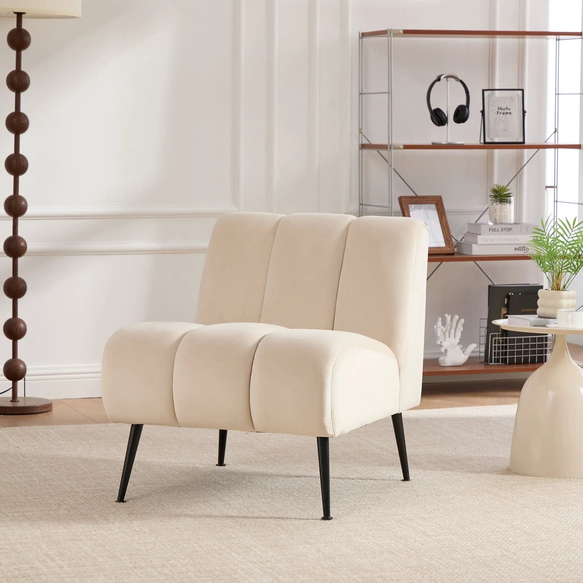 Upholstered Armless Chair For Living Room by Unique Piece Furniture