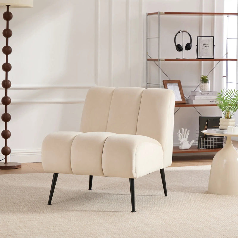 Upholstered Armless Chair For Living Room by Unique Piece Furniture