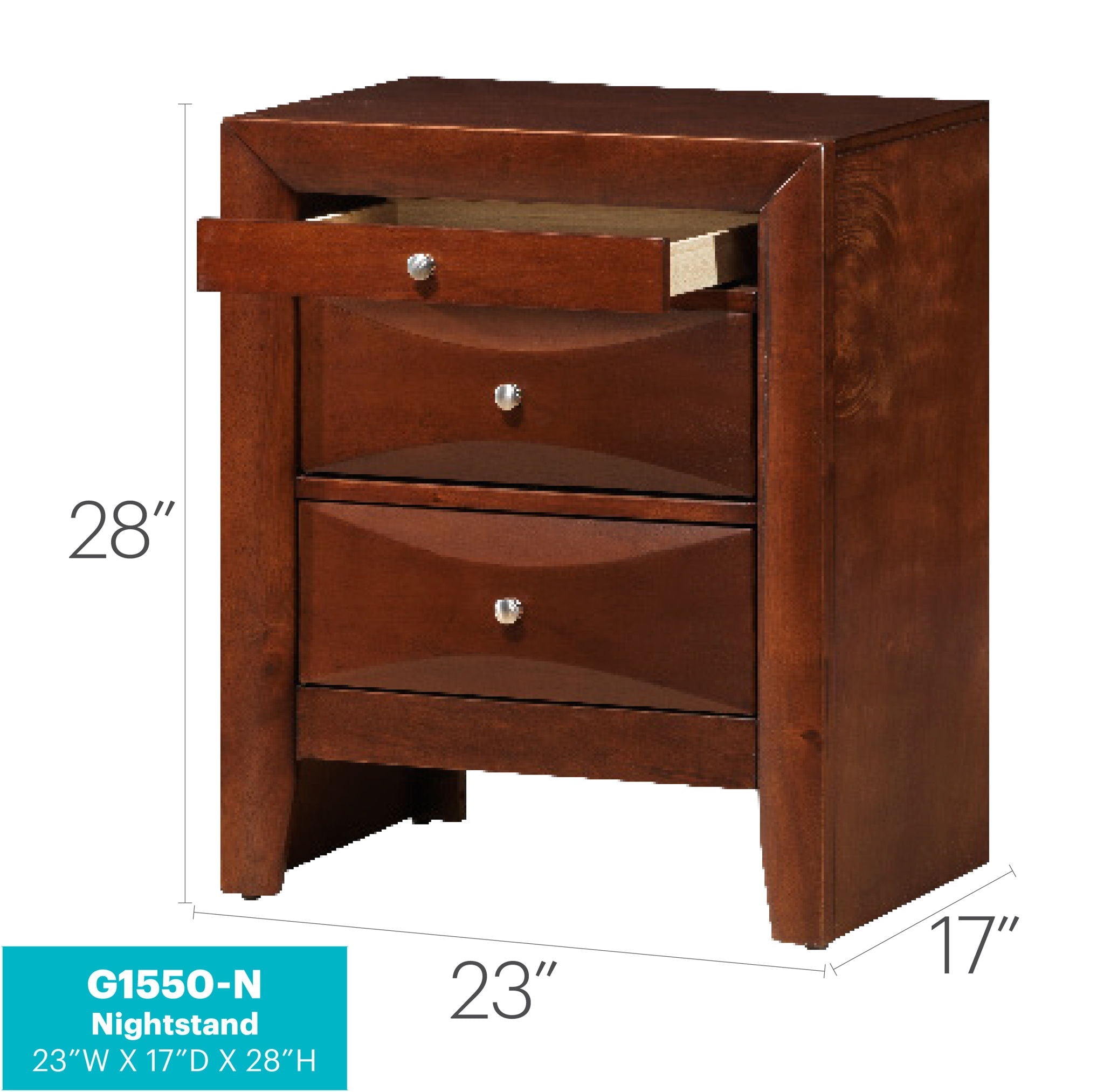 Modern Design Nightstand by Unique Piece Furniture