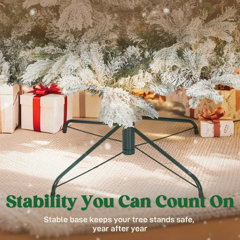 HOMCOM 9 ft Artificial Frosted Christmas Tree by HouseOfZazla