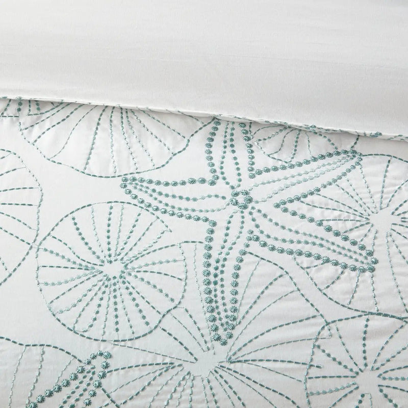 Duvet Cover Mini Set White Full/Queen by HouseOfZazla