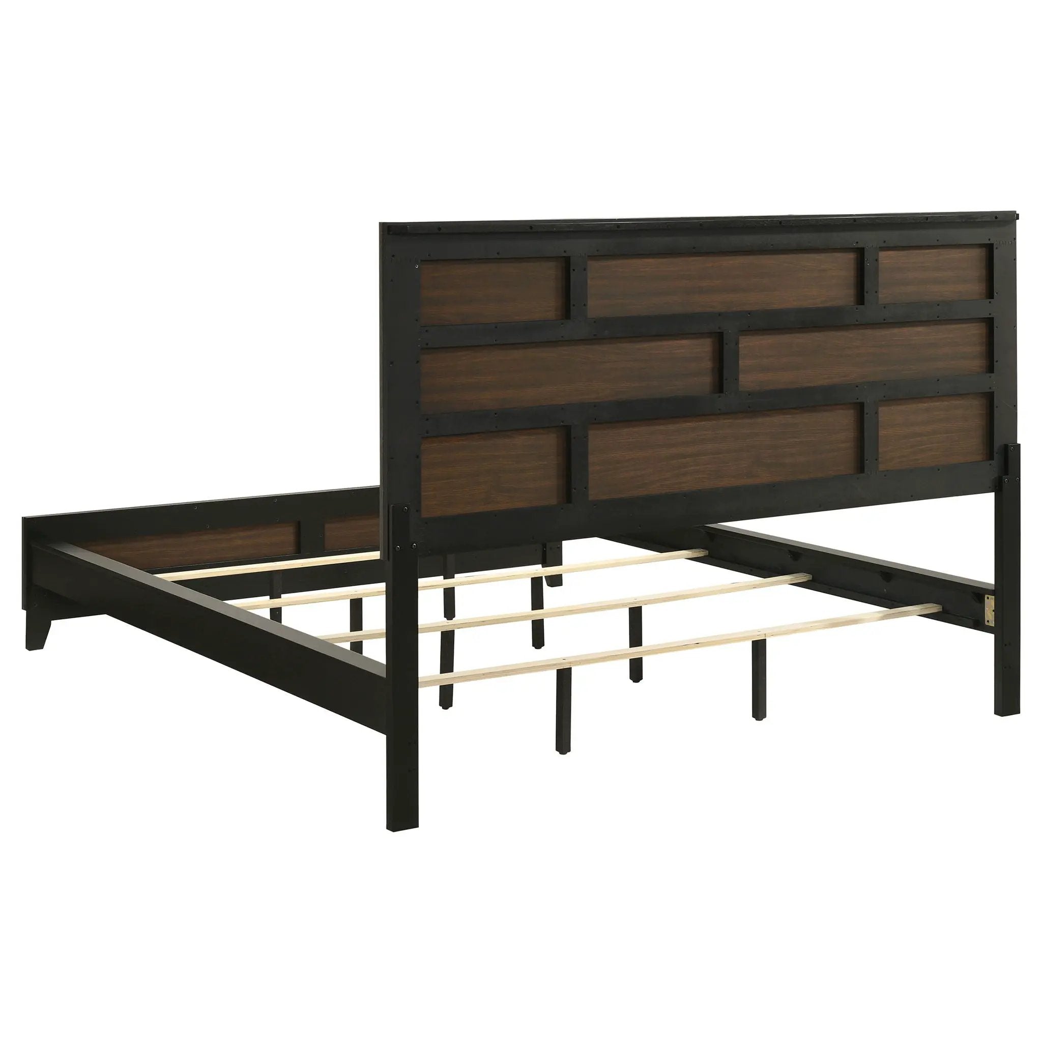 Watson Wood California King Panel Bed Grey Oak by Unique Piece Furniture