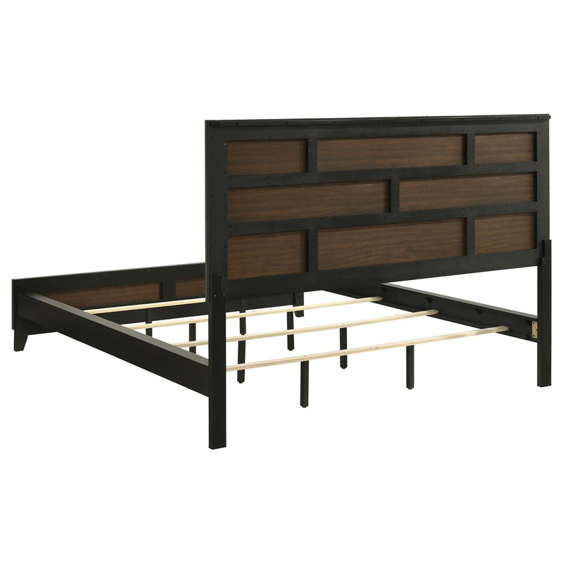 Watson Wood California King Panel Bed Grey Oak by Unique Piece Furniture