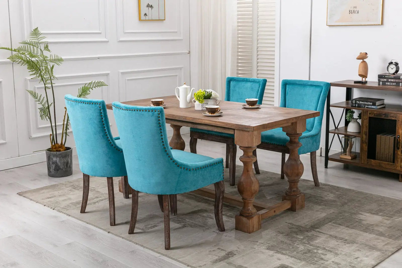 Ultra - Side Dining Chair, Nail Head (Set of 2) by HouseOfZazla