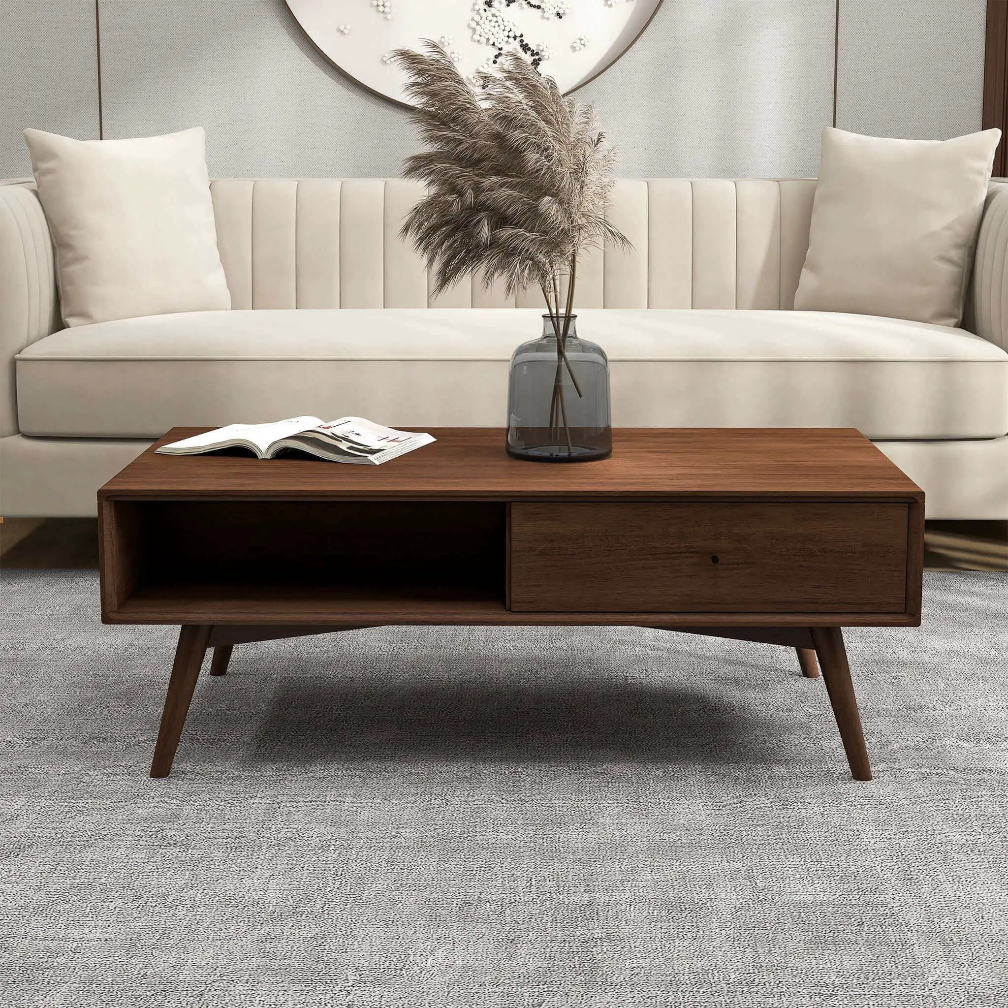 Caroline - Coffee Table - Walnut Brown by Unique Piece Furniture