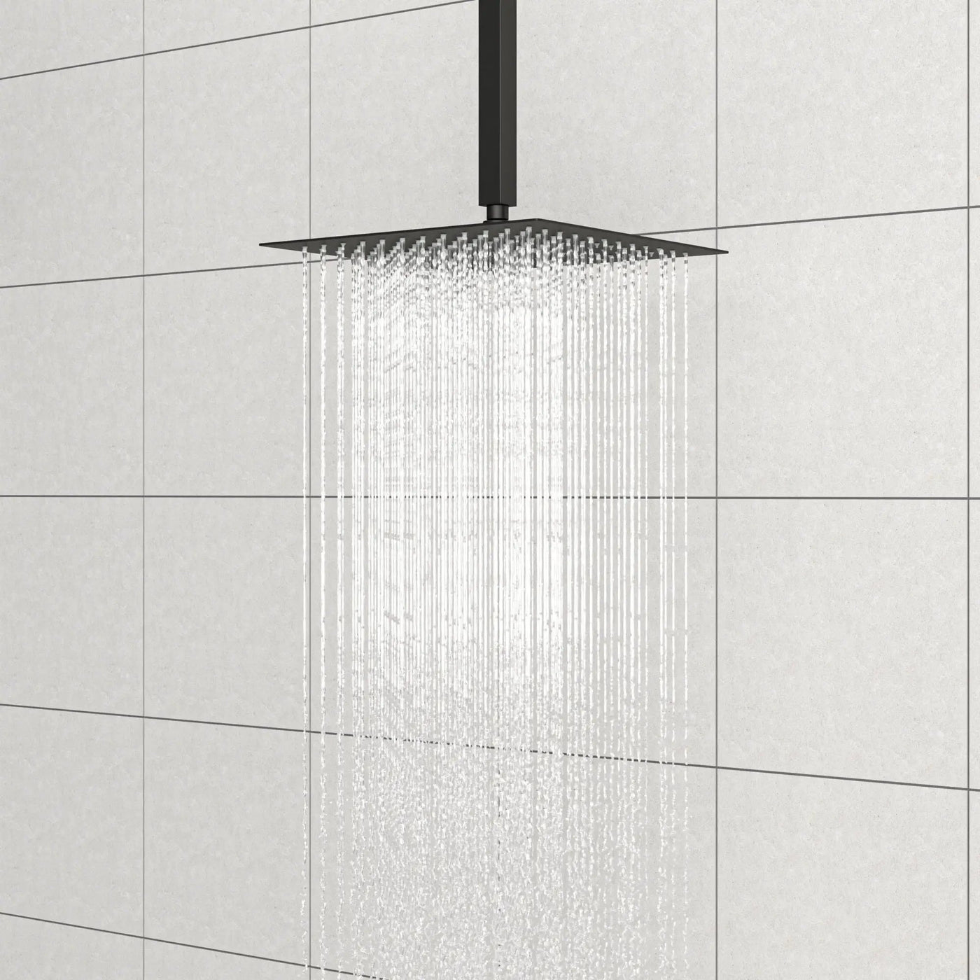 Premium 8" Ceiling Mounted Shower Arm With Flange by HouseOfZazla