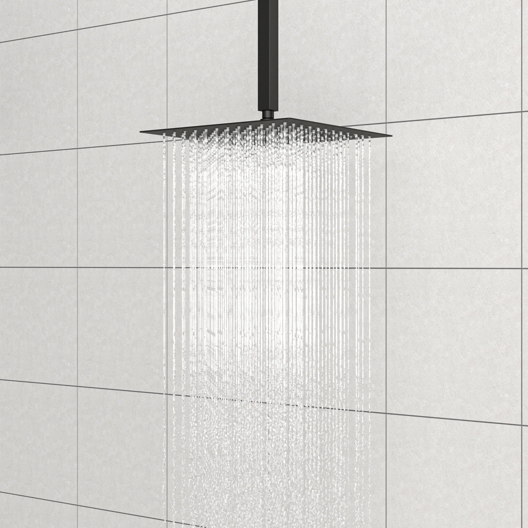 Premium 8" Ceiling Mounted Shower Arm With Flange by HouseOfZazla