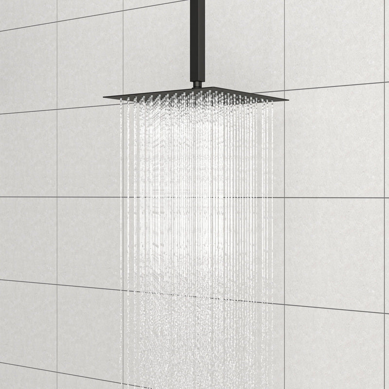 Premium 8" Ceiling Mounted Shower Arm With Flange by HouseOfZazla