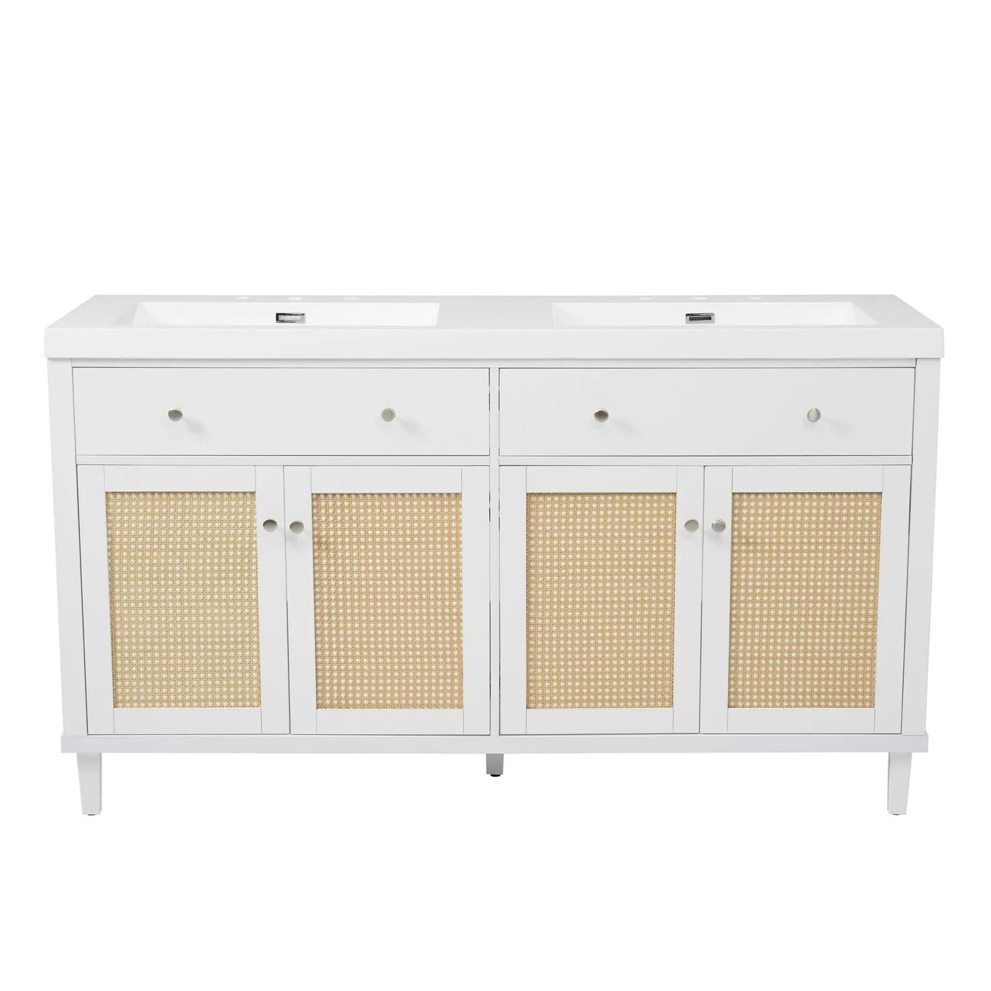 Bathroom Vanity With Double Sink, Large Storage Space by HouseOfZazla