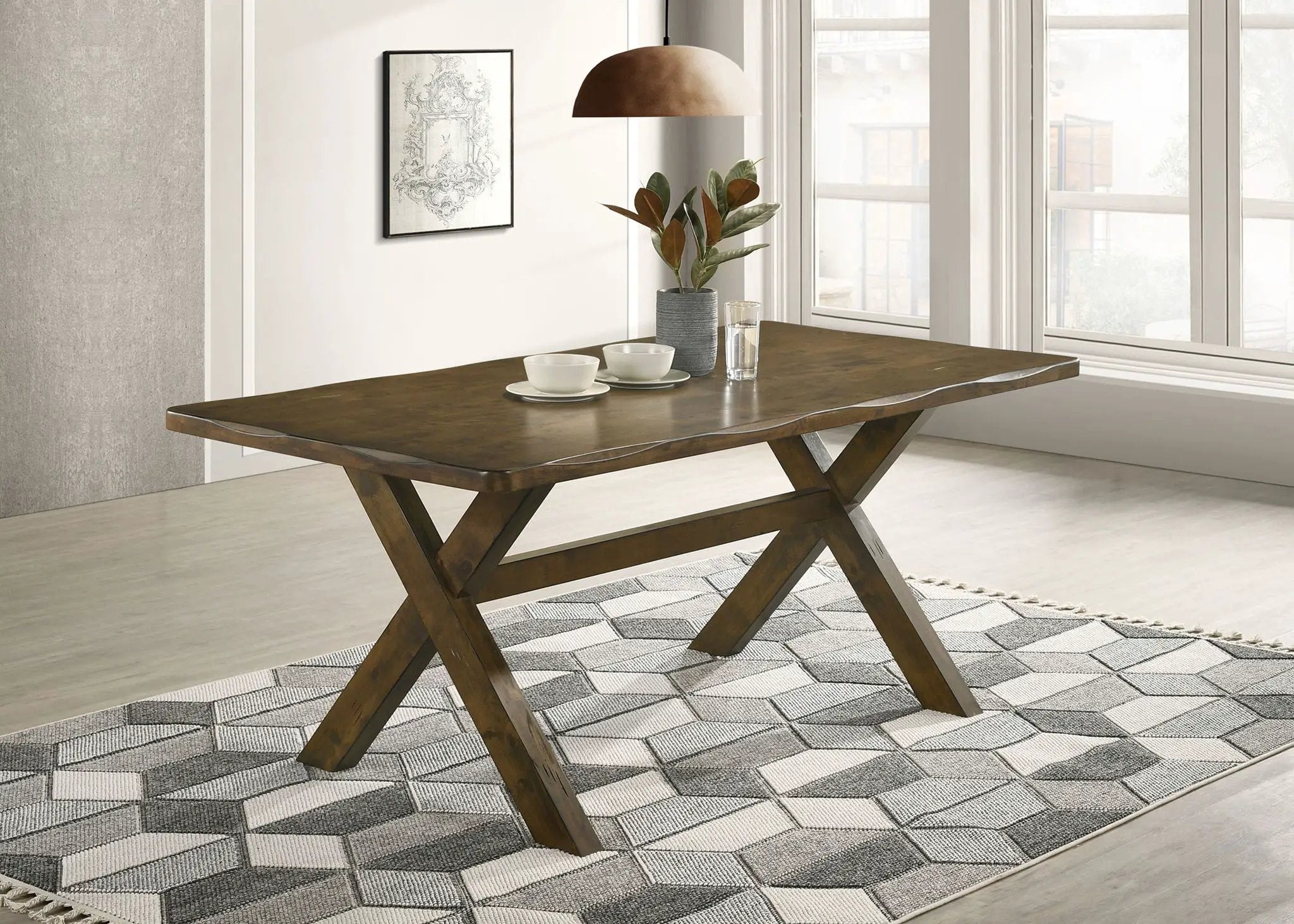 Alston Rectangular 71-inch Dining Table Knotty Nutmeg by Unique Piece Furniture