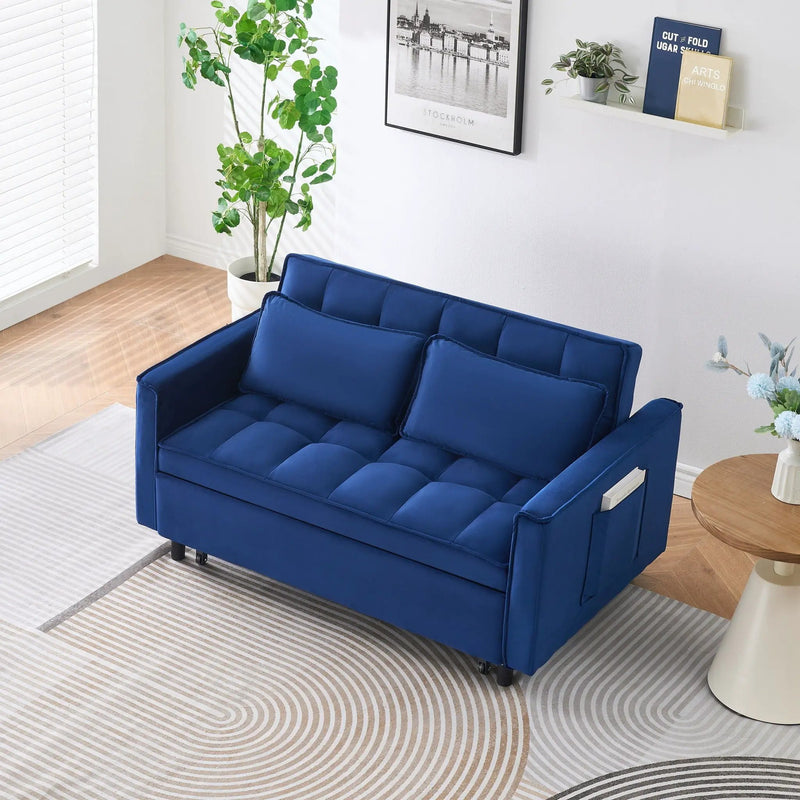 Sofa Bed With Pockets, 3 In 1 Convertible For Living Room by Unique Piece Furniture