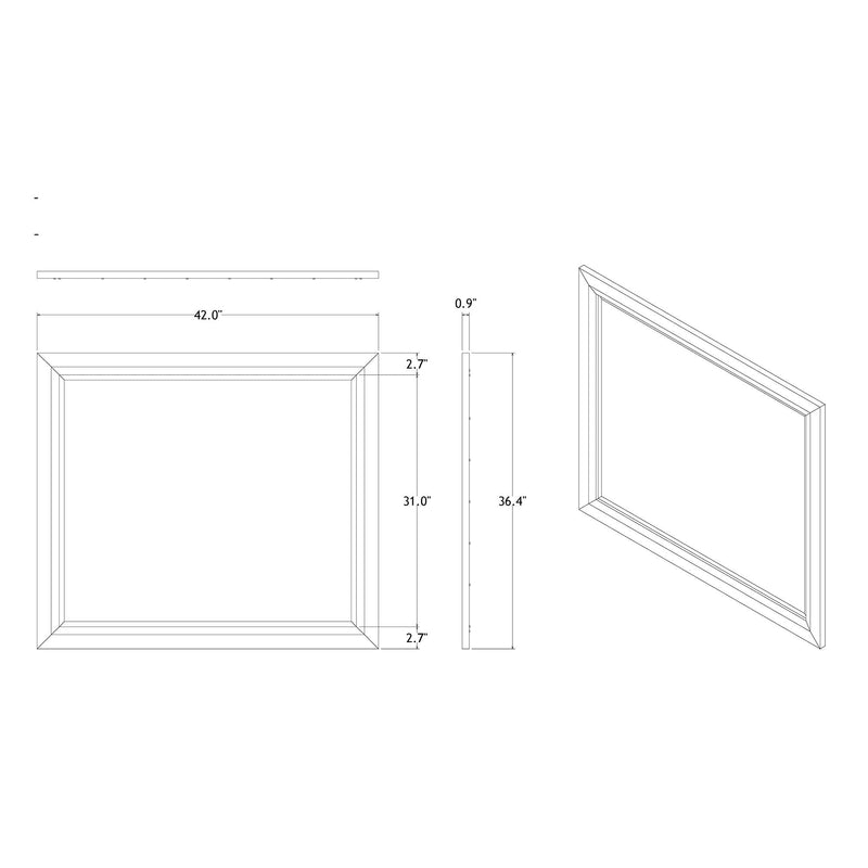 Gemstone Silver Mirror with Tempered Glass - Silver, photo 2 of 5