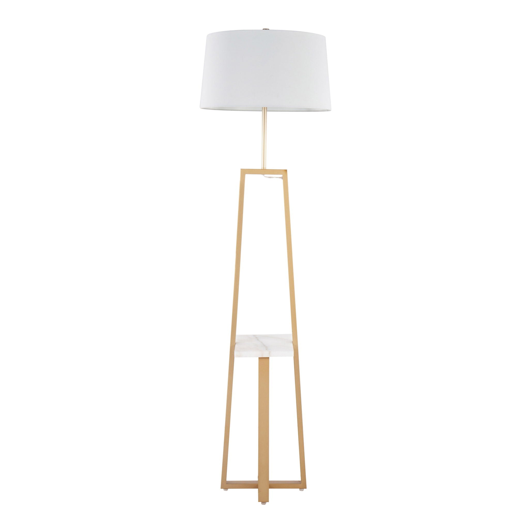 Cosmo - Shelf Contemporary / Glam Floor Lamp by HouseOfZazla