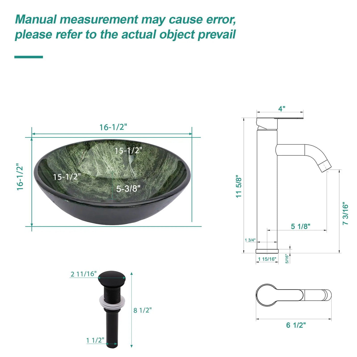 Vessel Sink With Faucet And Pop-Up Drain by HouseOfZazla