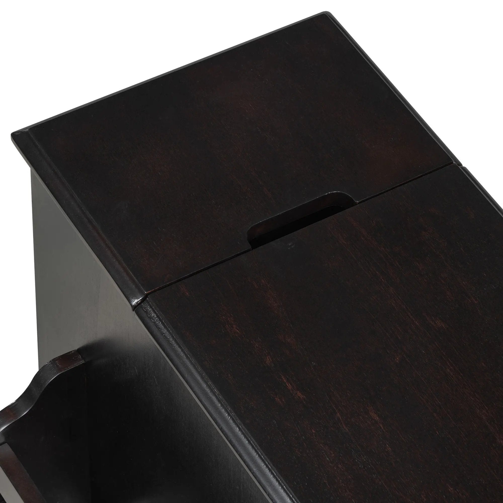 Vintage Flip Top Side Table With USB Ports by HouseOfZazla