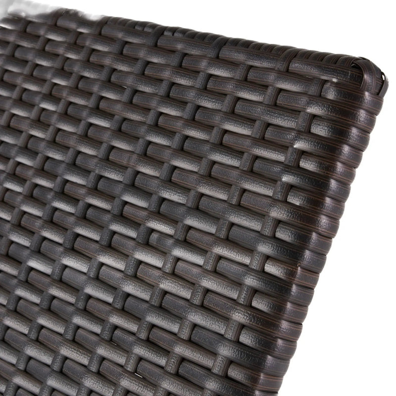 Kauai Modern Style PE Wicker Chaise Lounge - Brown Multi by HouseOfZazla