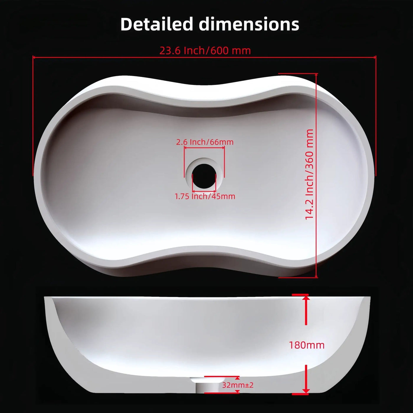 Bathroom Vessel Sink With Wavy Design by HouseOfZazla