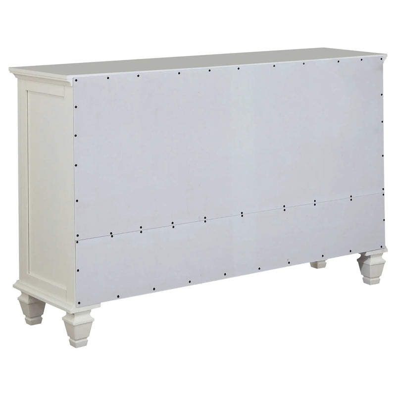 Sandy Beach 11-drawer Dresser Cream White by Unique Piece Furniture