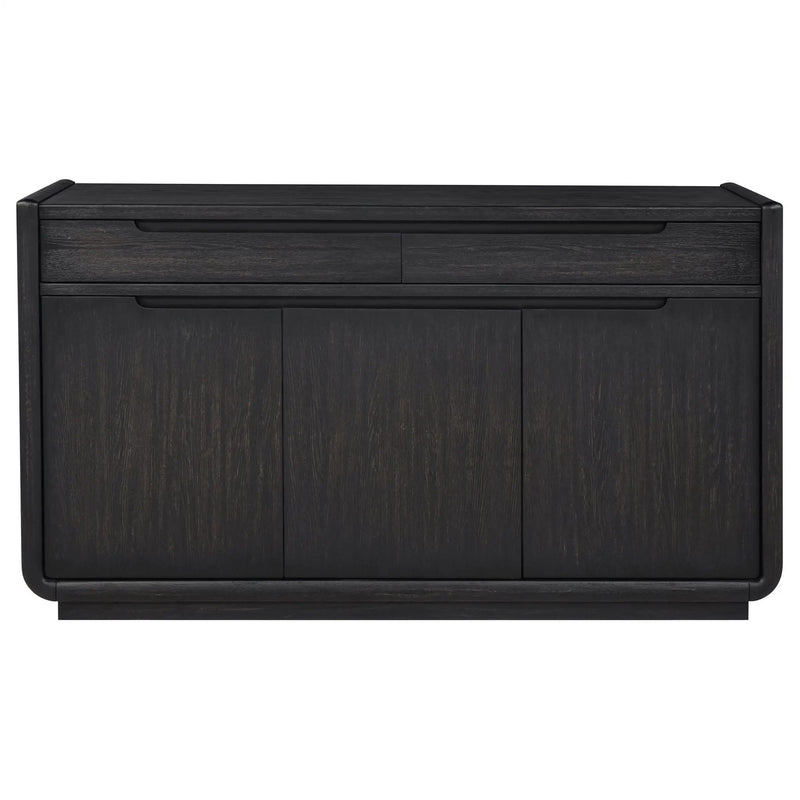 Leandro 2-drawer Dining Sideboard Server Burnished Black by Unique Piece Furniture