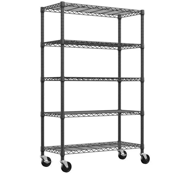 5-Shelf Storage Shelves - Heavy Duty Metal Shelving Unit by HouseOfZazla