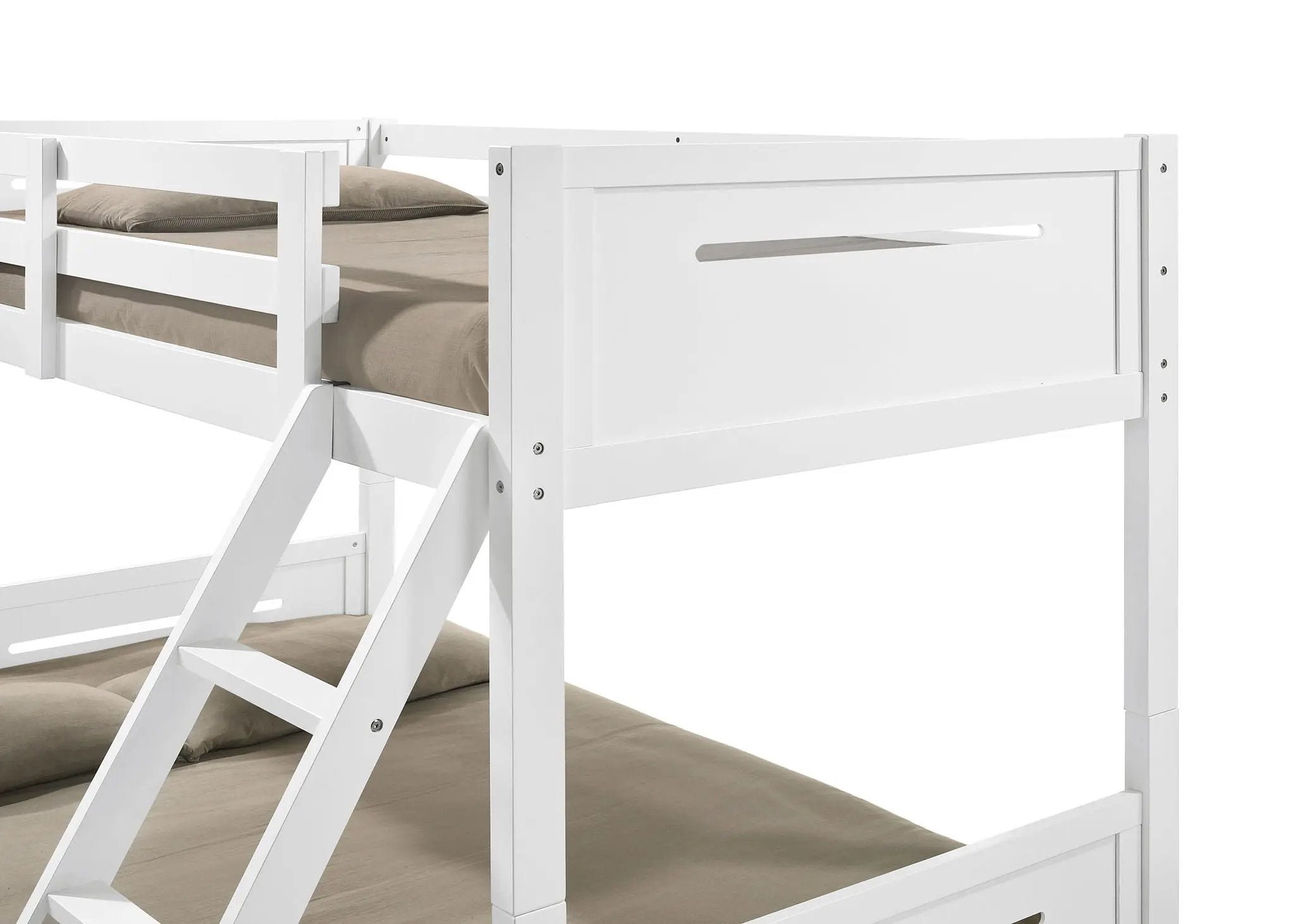 Littleton Wood Twin Over Full Bunk Bed White by Unique Piece Furniture
